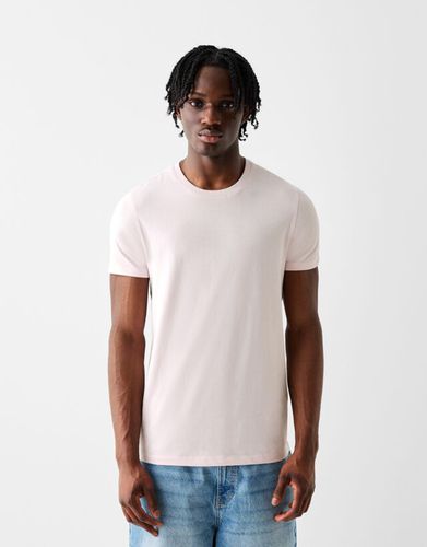 Camiseta Manga Corta Regular Fit Hombre S - Bershka - Modalova