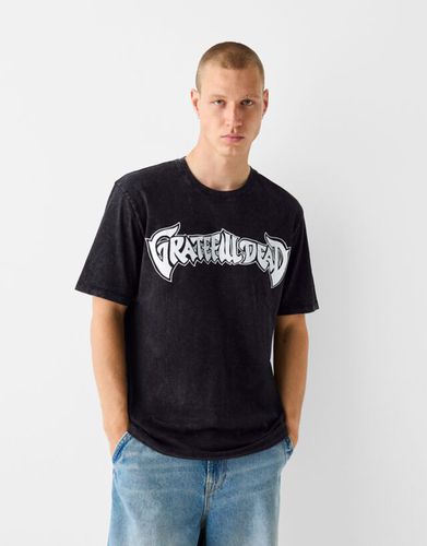 Camiseta Grateful Dead Manga Corta Lavada Hombre M - Bershka - Modalova