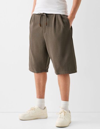 Bermuda Baggy Rib Hombre S - Bershka - Modalova