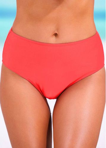 High Waisted Coral Red Bikini Bottom - unsigned - Modalova