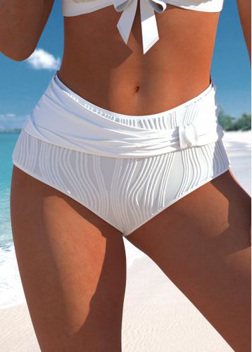 Mid Waisted White Skinny Bikini Bottom - unsigned - Modalova