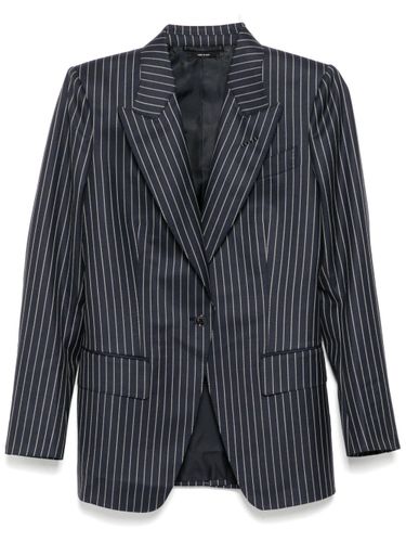 Wool Single-Breasted Blazer Jacket - Tom Ford - Modalova