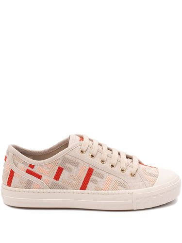 Fendi Domino Canvas Sneakers - Fendi - Modalova