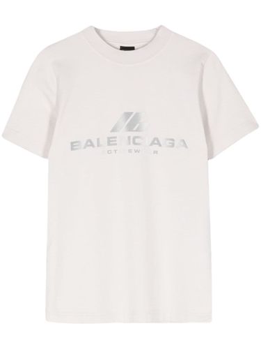 Balenciaga Logo Cotton T-Shirt - Balenciaga - Modalova