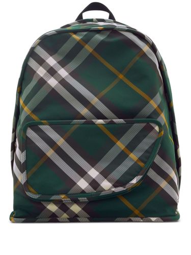 Burberry Check Motif Nylon Backpack - Burberry - Modalova