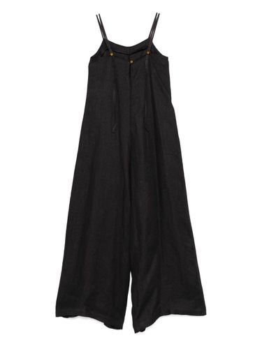 ALYSI- Linen Wide-leg Jumpsuit - Alysi - Modalova