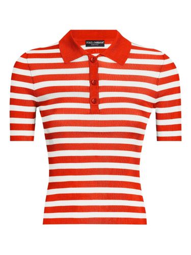 Dolce & Gabbana Striped Polo Shirt - Dolce & Gabbana - Modalova