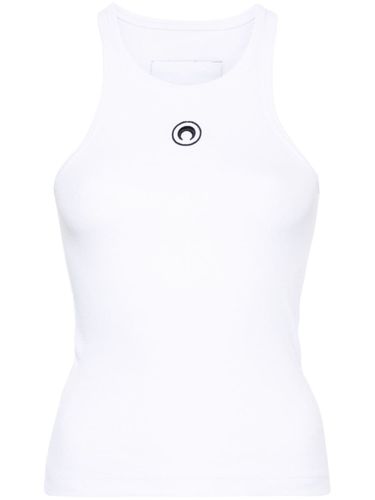 MARINE SERRE Moon Cotton Tank Top - MARINE SERRE - Modalova