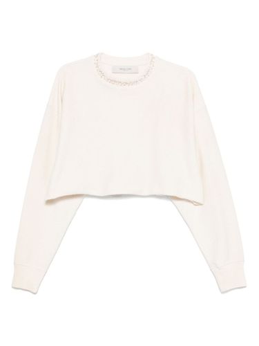 Cotton Cropped Sweatshirt - Golden Goose - Modalova