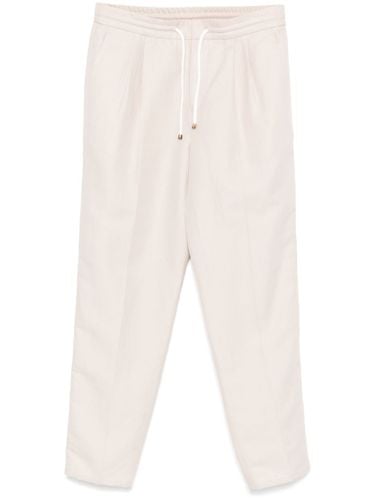Linen Blend Drawstring Trousers - Brunello Cucinelli - Modalova