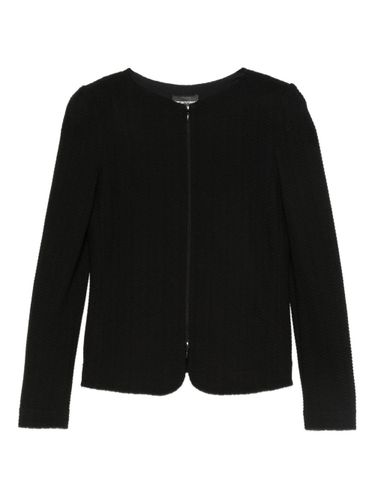 Cotton Blend Blazer Jacket - Emporio Armani - Modalova
