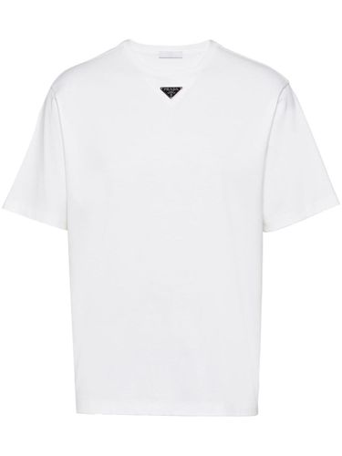 Prada Logo Cotton T-Shirt - Prada - Modalova