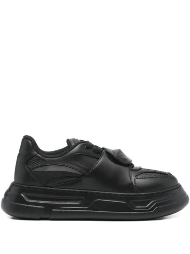 Emporio Armani Leather Sneakers - Emporio Armani - Modalova