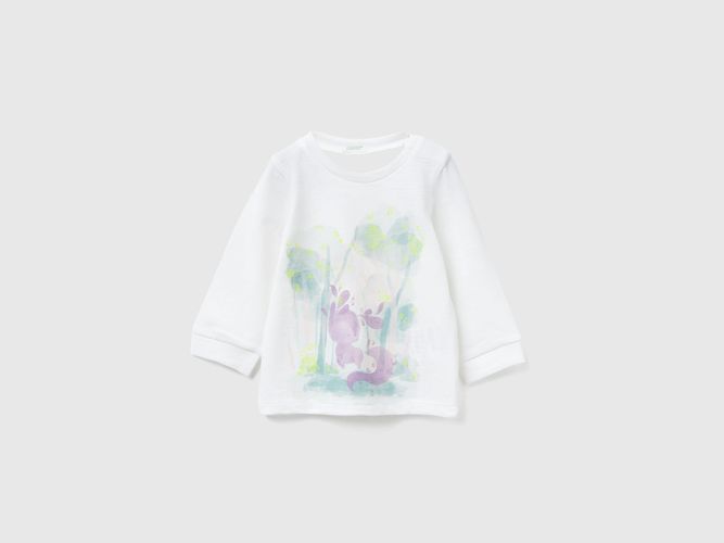 Benetton, T-shirt Imprimé, Taille: 0-1, Crème, Enfants - United Colors of Benetton - Modalova