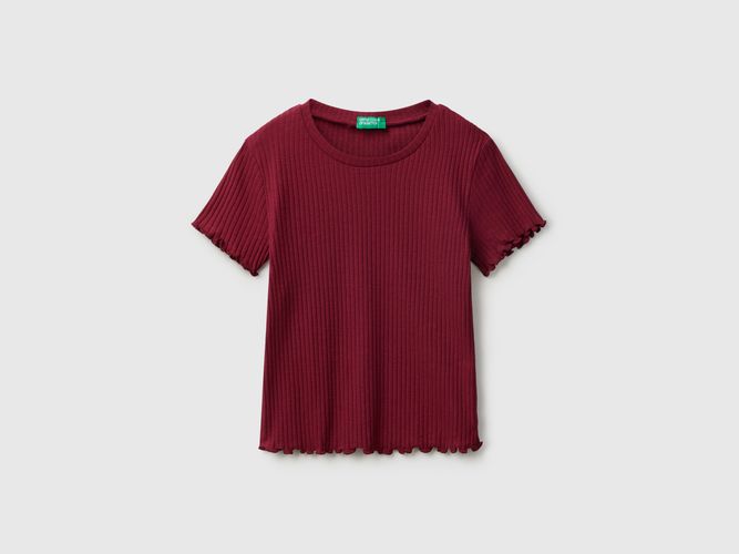 Benetton, T-shirt À Manches Courtes, Taille: 2XL, Bordeaux, Enfants - United Colors of Benetton - Modalova