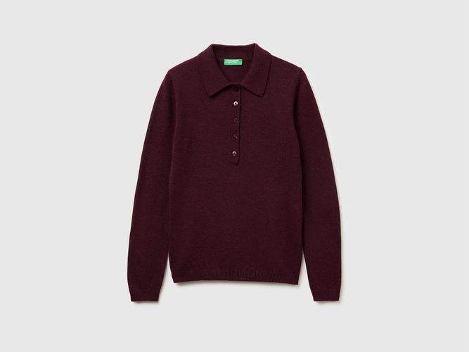Benetton, Polo En Maille De Cachemire Mélangé, Taille: L - United Colors of Benetton - Modalova