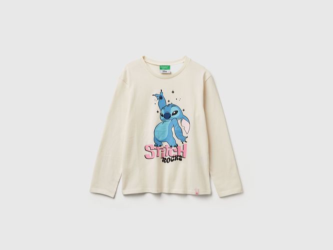 Benetton, disney T-shirt Lilo & Stitch, Taille: 2XL, Crème, Enfants - United Colors of Benetton - Modalova