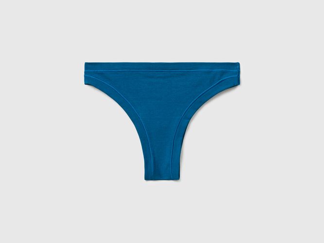 Benetton, Slip Brésilien En Coton Super Extensible, Taille: OS, Canard - United Colors of Benetton - Modalova