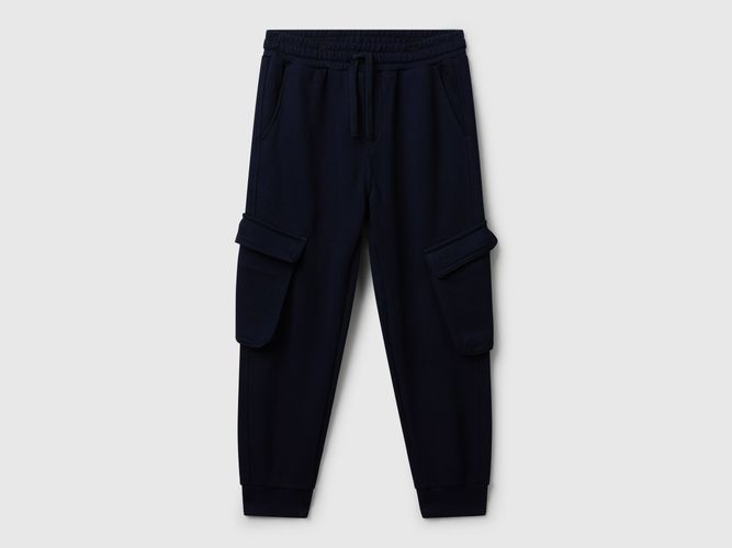Benetton, Pantalon De Jogging Cargo En Polaire, Taille: 2XL, Bleu Foncé, Enfants - United Colors of Benetton - Modalova