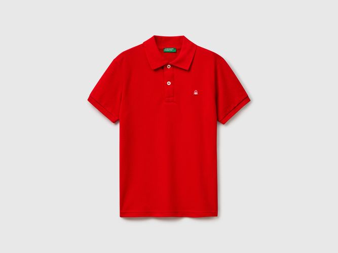 Benetton, Polo Coupe Slim En Pur Coton, Taille: 2XL, Rouge, Enfants - United Colors of Benetton - Modalova