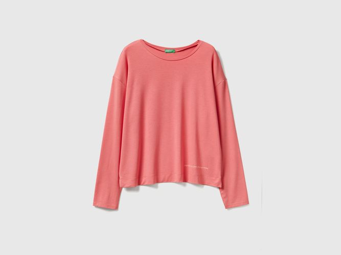 Benetton, T-shirt À Manches Longues En Modal Extensible, Taille: L - United Colors of Benetton - Modalova