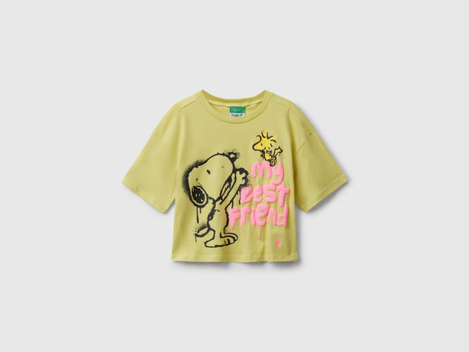 Benetton, T-shirt Coupe Carrée peanuts, Taille: 2XL, Jaune, Enfants - United Colors of Benetton - Modalova