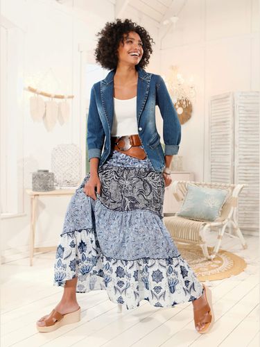 Blazer en jean alternative parfaite au blazer - Linea Tesini - Modalova