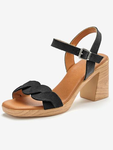 Sandales à brides talon bottier confortable et bride à l'effet tressé - LASCANA - Modalova