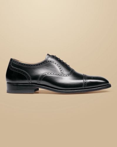 Men's Leather Oxford Brogue Shoes - , 10 R by - Charles Tyrwhitt - Modalova