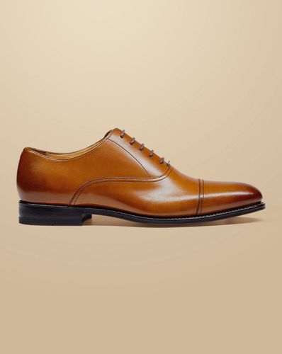 Men's Leather Oxford Shoes - Tan , 10.5 R by - Charles Tyrwhitt - Modalova
