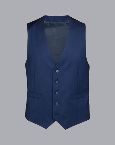 Men's Twill Business Suit Waistcoat - Royal , w36 by - Charles Tyrwhitt - Modalova