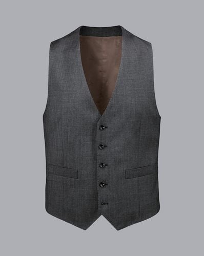 Men's Ultimate Performance Birdseye Suit Waistcoat - , w38 by - Charles Tyrwhitt - Modalova