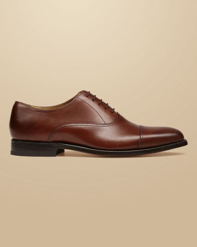 Men's Leather Oxford Shoes - Chestnut , 10.5 R by - Charles Tyrwhitt - Modalova
