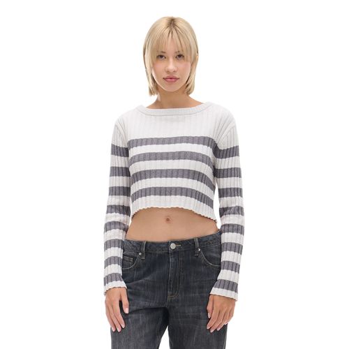 Cropp - Jersey a rayas - Gris claro - Cropp - Modalova