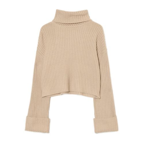 Cropp - Jersey ancho - Beige - Cropp - Modalova