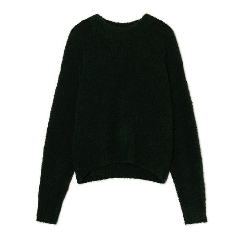 Cropp - Jersey liso - verde oscuro - Cropp - Modalova