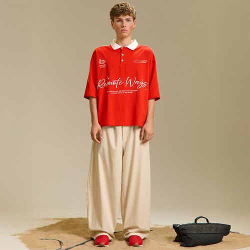 Cropp - Polo con estampado - Rojo - Cropp - Modalova