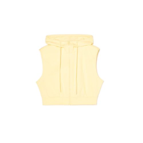 Cropp - Chaleco con capucha - crema - Cropp - Modalova
