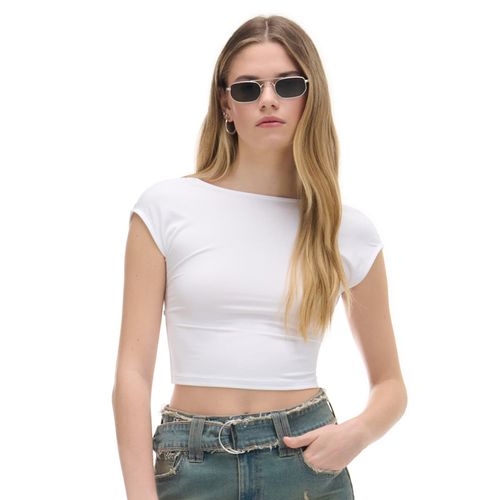 Cropp - Camiseta lisa - Blanco - Cropp - Modalova