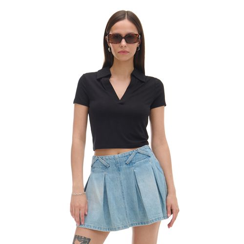 Cropp - Blusa negra - Negro - Cropp - Modalova