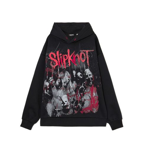 Sudadera negra con capucha Slipknot - Cropp - Modalova