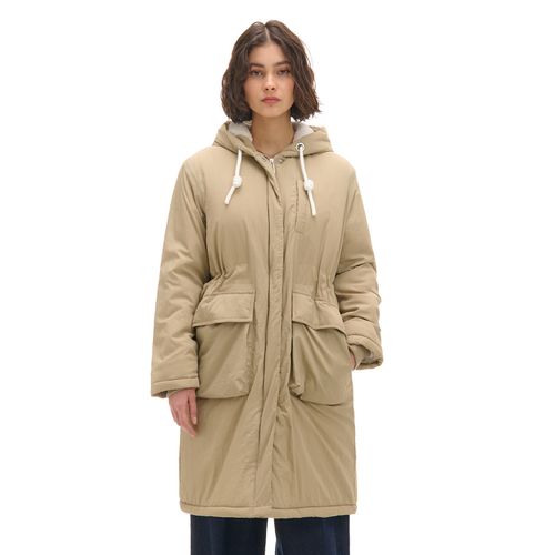 Cropp - Parka con capucha - Beige - Cropp - Modalova