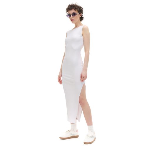 Cropp - Vestido midi liso - Blanco - Cropp - Modalova