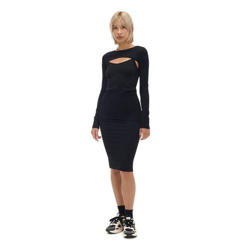 Cropp - Vestido midi negro - Negro - Cropp - Modalova