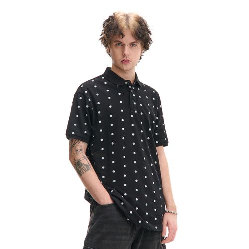 Cropp - Polo con estampado - Negro - Cropp - Modalova