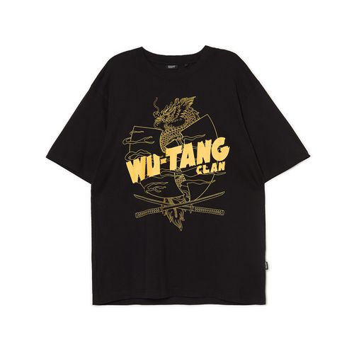 Camiseta negra con estampado Wu Tang Clan - Cropp - Modalova