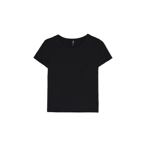 Cropp - Camiseta basic lisa - Negro - Cropp - Modalova