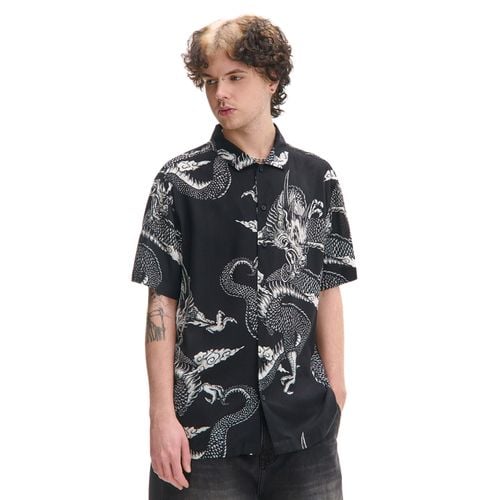 Cropp - Camisa estampada - Negro - Cropp - Modalova