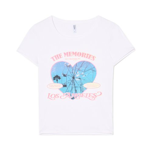 Cropp - Camiseta estampada - Blanco - Cropp - Modalova