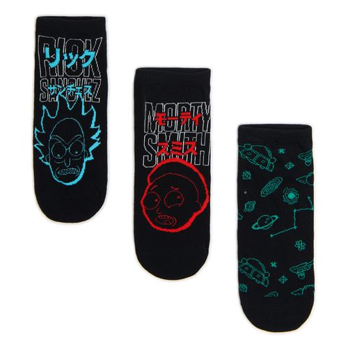 Pack de 3 pares de calcetines cortos Rick and Morty - Cropp - Modalova